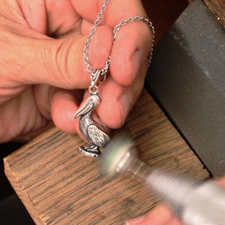 Pelican Necklace - Sterling Silver 