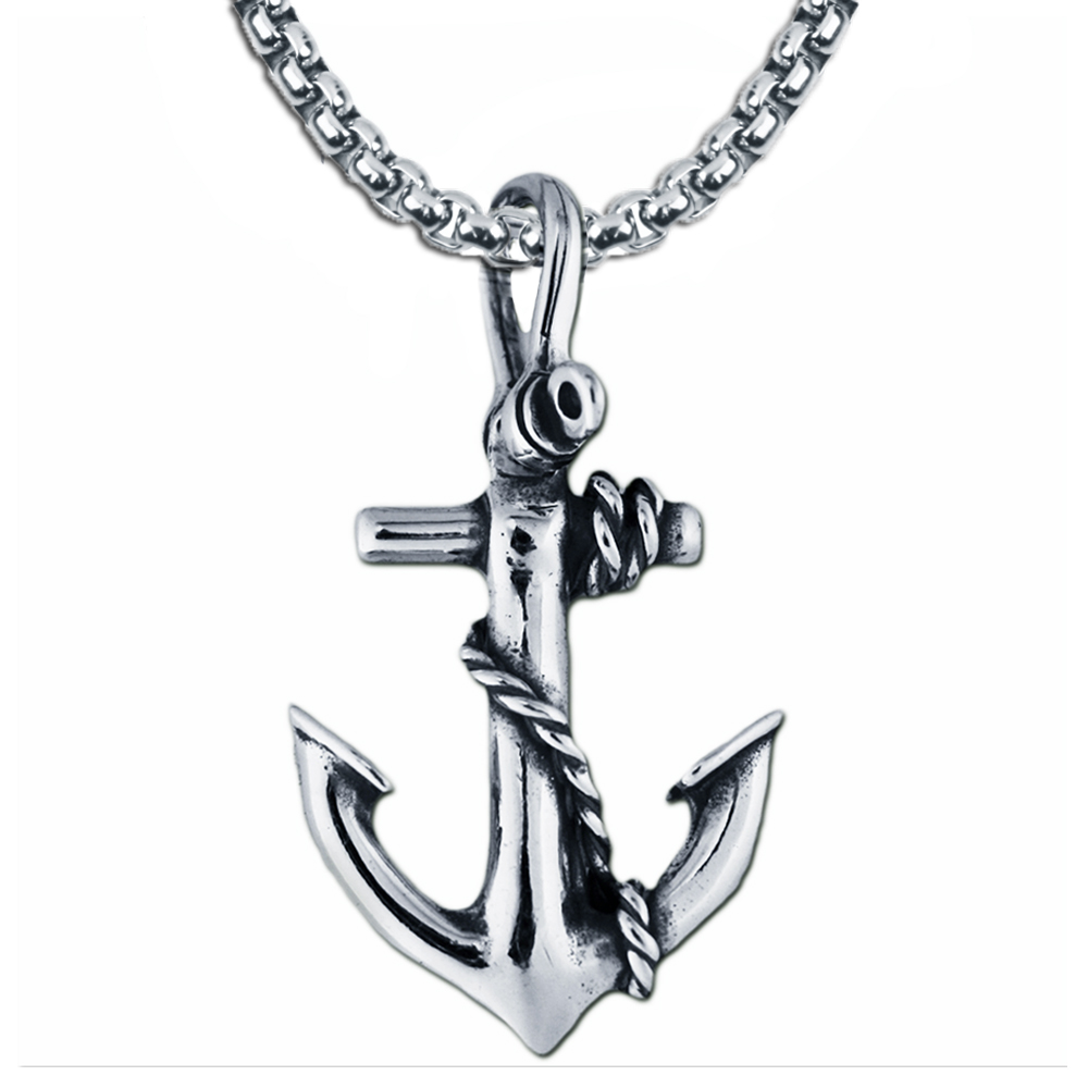 Anchor Necklace Heavyweight Sterling 