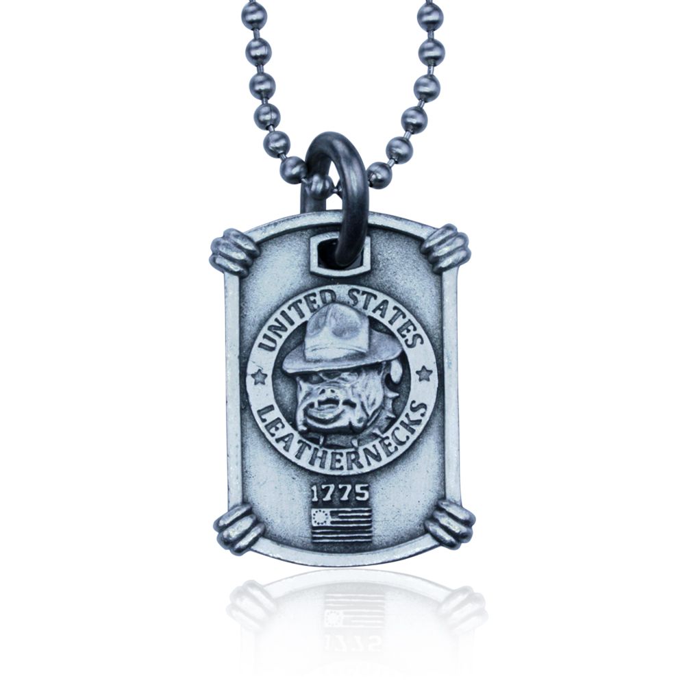 US Marines Necklace by Guy Harvey. Complete with Stainless Steel Bead Chain