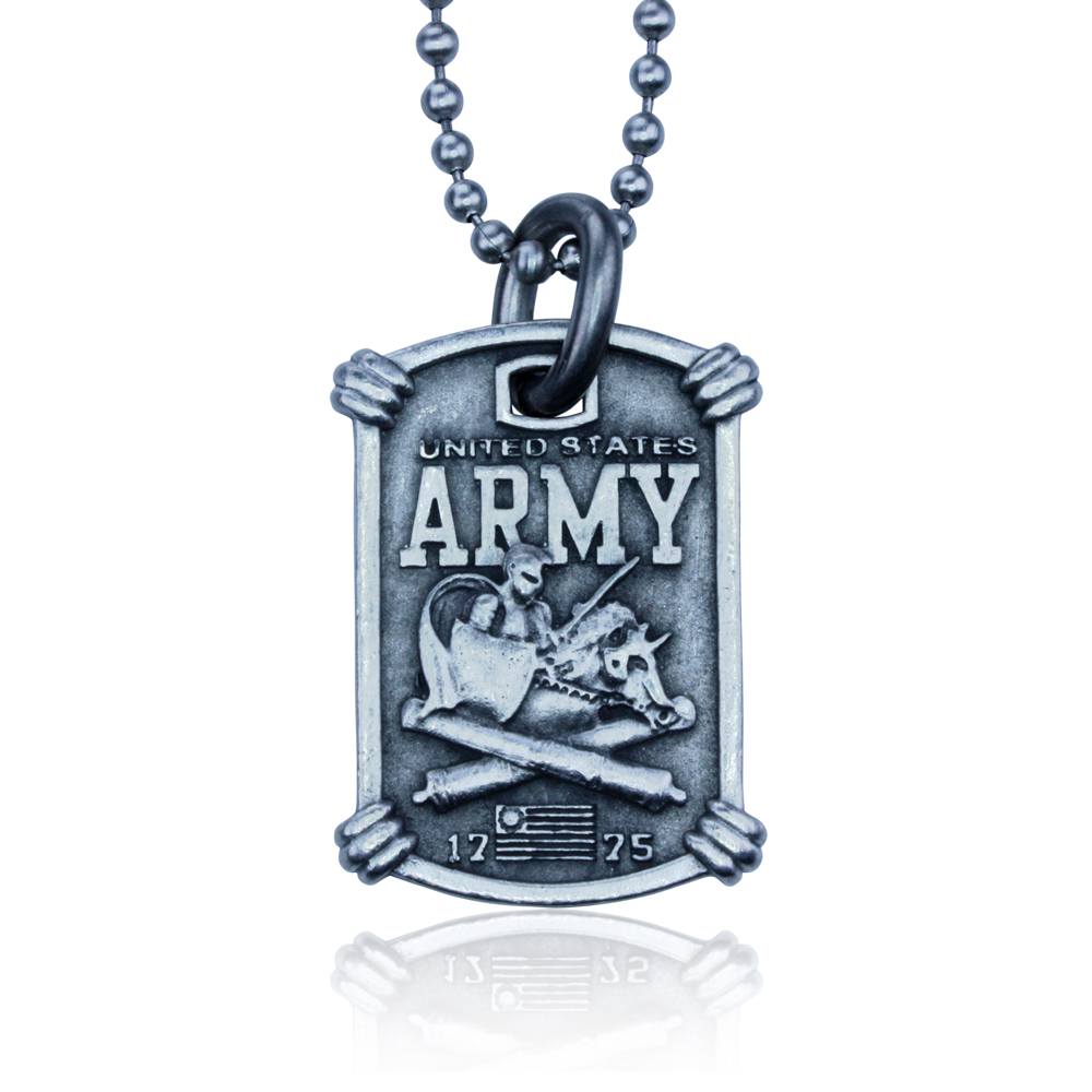 US Army Necklace by Guy Harvey. Complete with Stainless Steel Bead Chain
