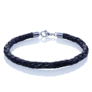 Braided Leather Bracelet in Your Choice of Color