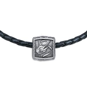Marlin Trophy Slide Necklace on a Leather Color Cord