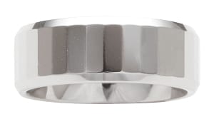 Cobalt Wedding Band Men's Comfort Fit Polished Mirror Design